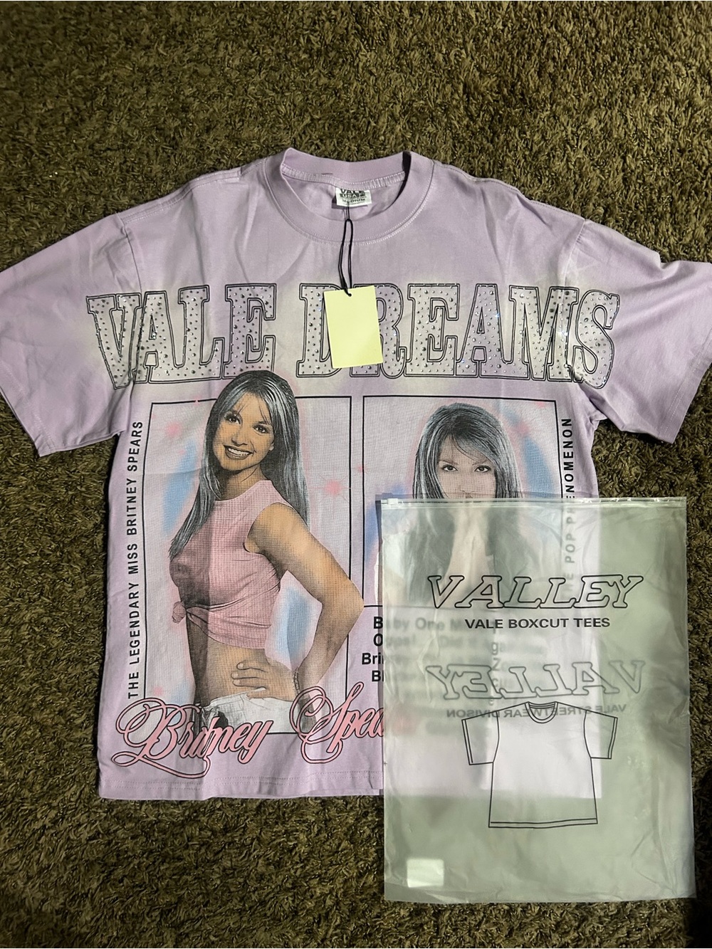 Dreams Lilac Graphic Tee - Britney Spears Print